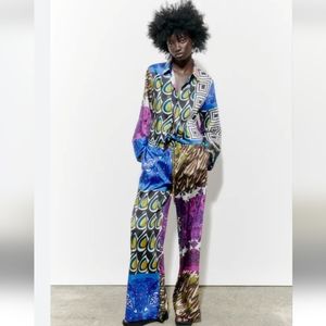 Zara patchwork pant set